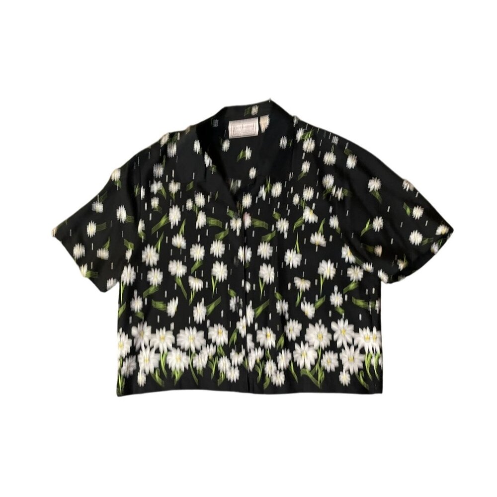 Vintage Bechamel Daisy Blouse Womens L Used Daisy Summer Spring - Picture 10 of 10